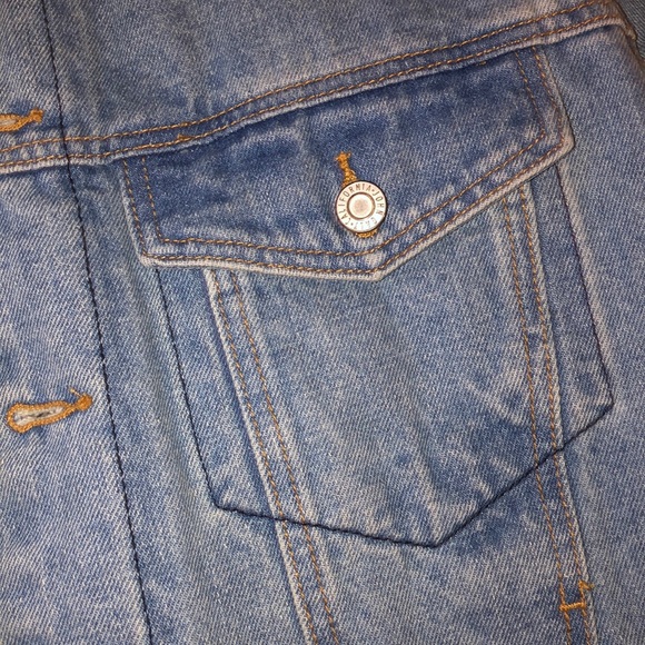 brandy Melville Jean jacket with corduroy collar - Picture 3 of 5